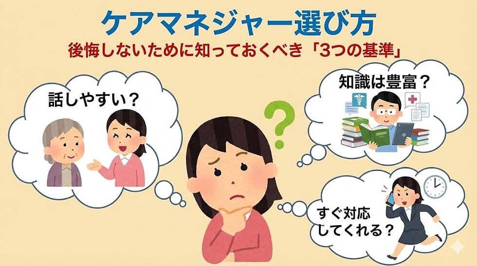 ケアマネジャー　選び方