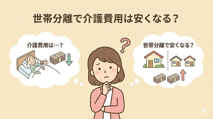 世帯分離で介護費用は安くなる？